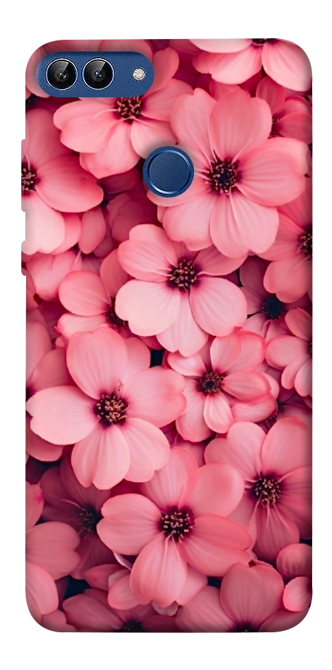 Чехол Pink flowers для Huawei P Smart