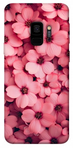 Чехол Pink flowers для Galaxy S9