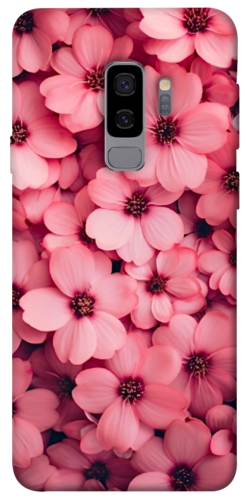 Чехол Pink flowers для Galaxy S9+