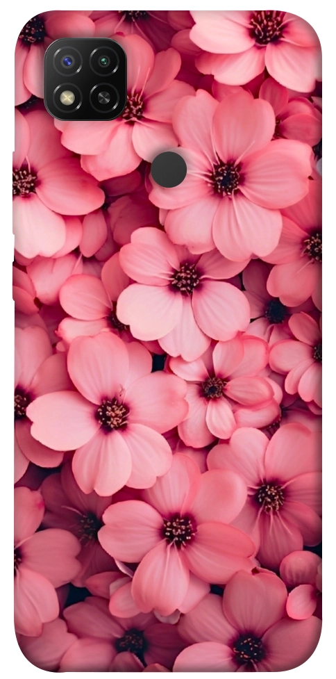 Чохол Pink flowers для Xiaomi Redmi 9C