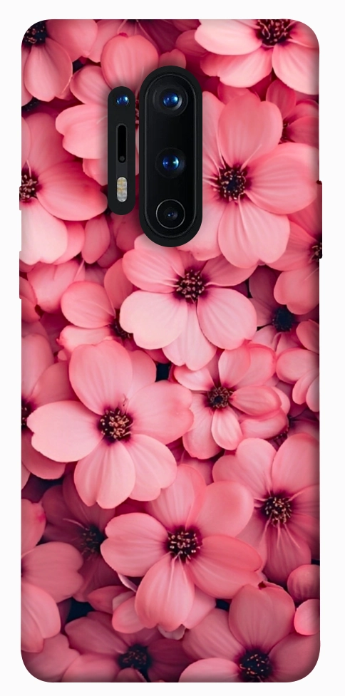 Чехол Pink flowers для OnePlus 8 Pro