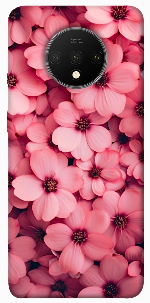 Чехол Pink flowers для OnePlus 7T