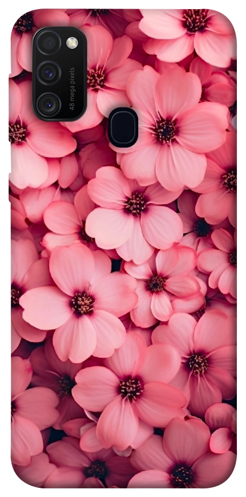 Чехол Pink flowers для Galaxy M30s