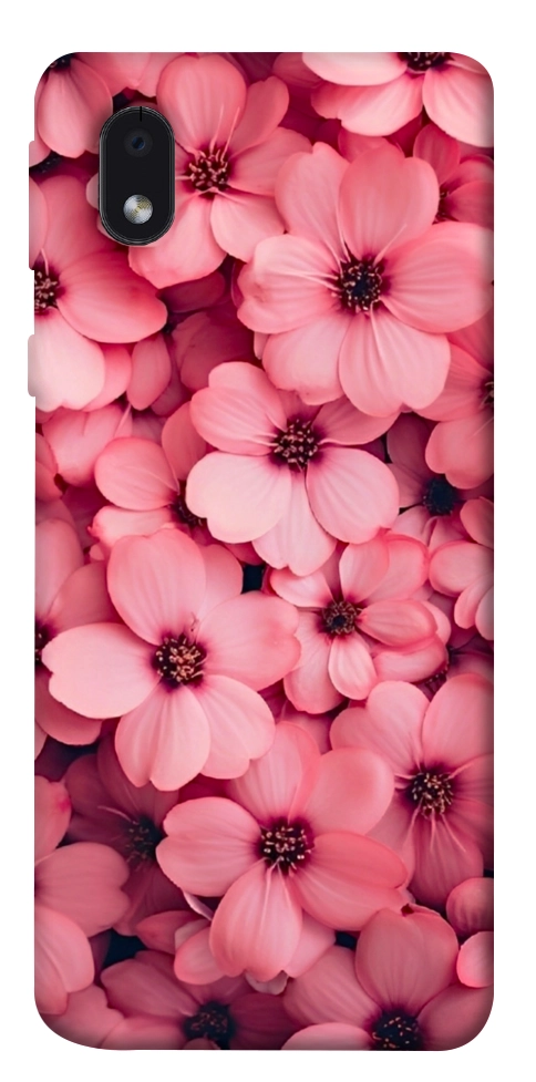 Чохол Pink flowers для Galaxy M01 Core