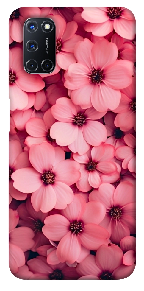 Чохол Pink flowers для Oppo A92