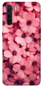 Чехол Pink flowers для Oppo A91