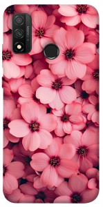 Чохол Pink flowers для Huawei P Smart (2020)