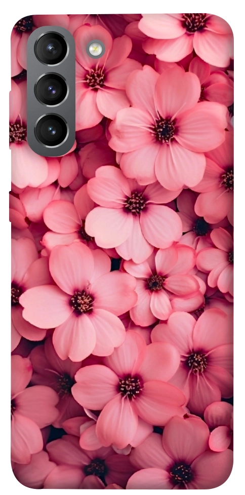 Чехол Pink flowers для Galaxy S21