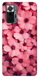 Чехол Pink flowers для Xiaomi Redmi Note 10 Pro