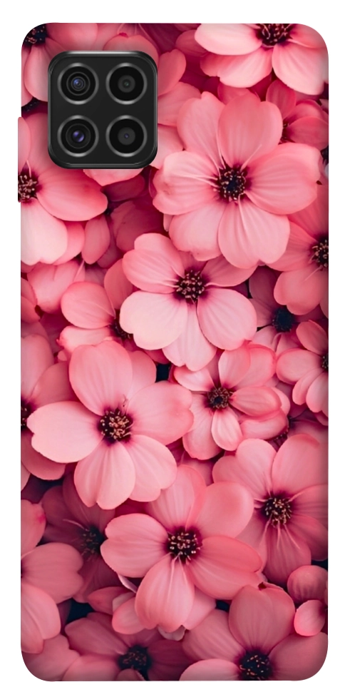 Чохол Pink flowers для Galaxy M62