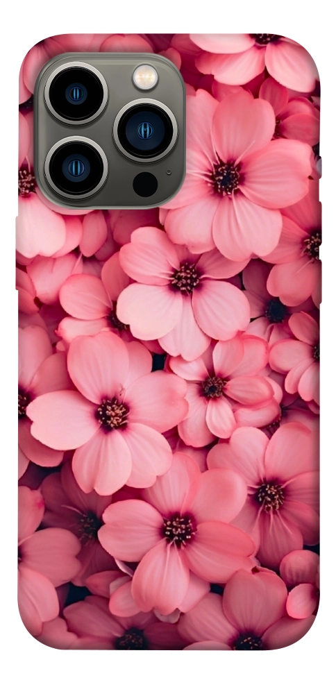 Чохол Pink flowers для iPhone 13 Pro