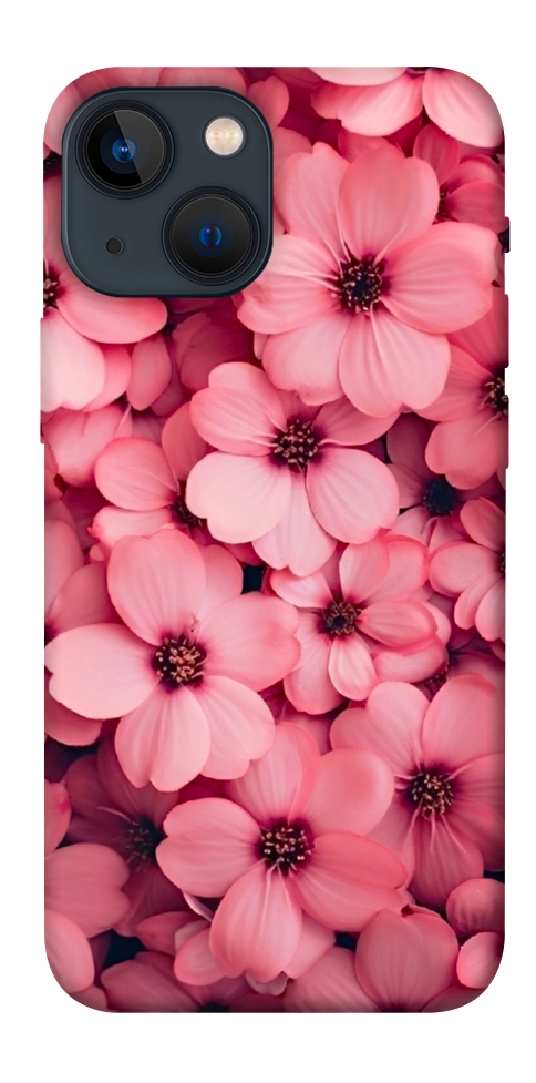 Чохол Pink flowers для iPhone 13 mini