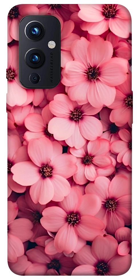 Чохол Pink flowers для OnePlus 9