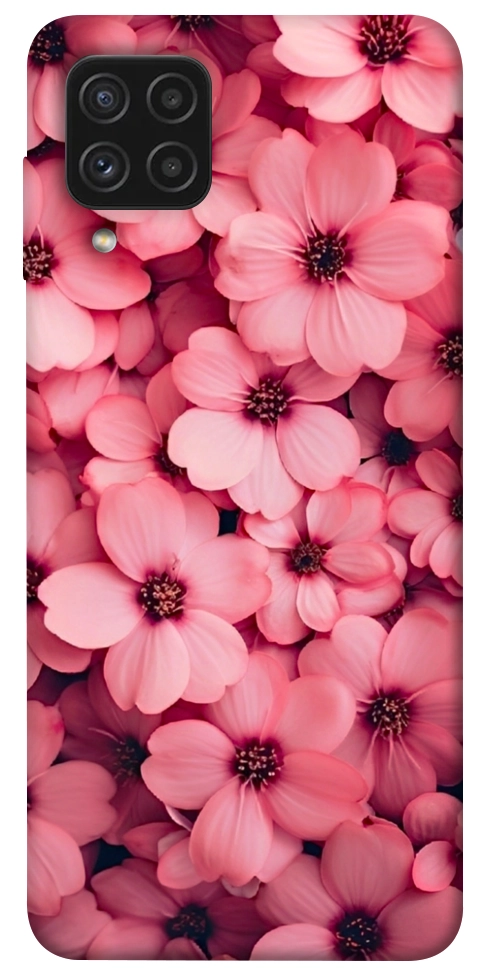 Чехол Pink flowers для Galaxy A22 4G