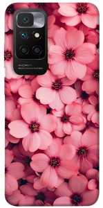 Чехол Pink flowers для Xiaomi Redmi 10