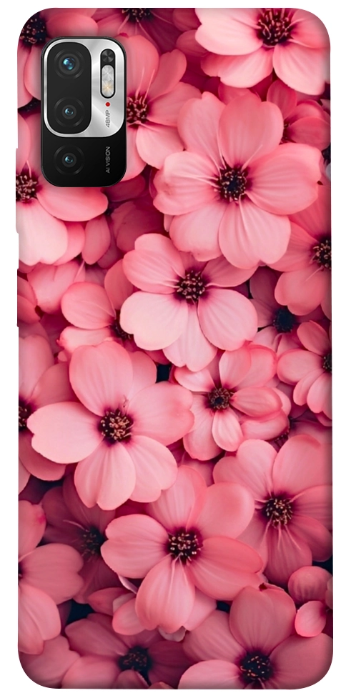 Чехол Pink flowers для Xiaomi Redmi Note 10 5G