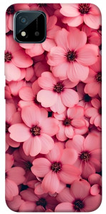 Чохол Pink flowers для Realme C11 (2021)