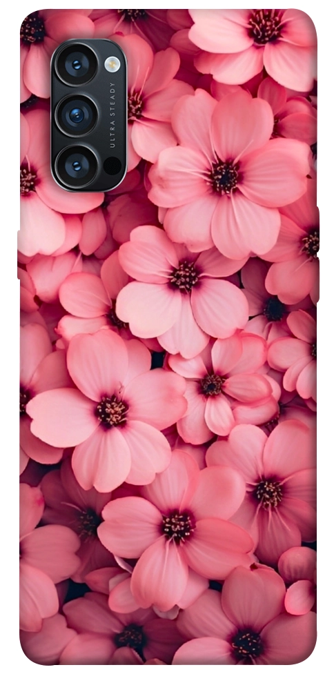 Чехол Pink flowers для Oppo Reno 4 Pro 5G