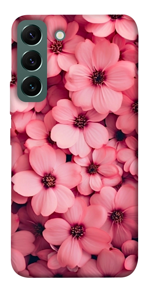 Чехол Pink flowers для Galaxy S22