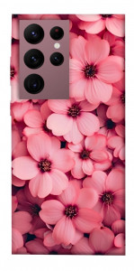 Чехол Pink flowers для Galaxy S22 Ultra