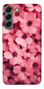 Чехол Pink flowers для Galaxy S22+