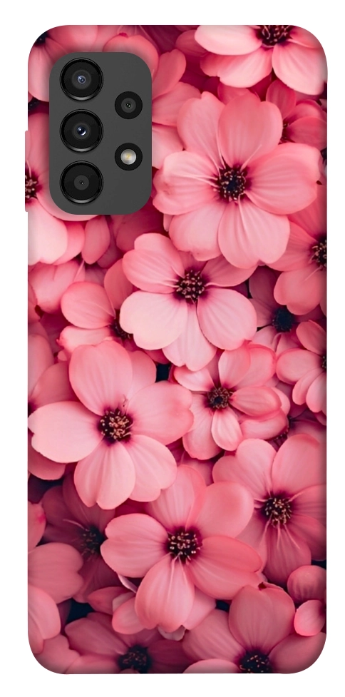 Чохол Pink flowers для Galaxy A13 4G