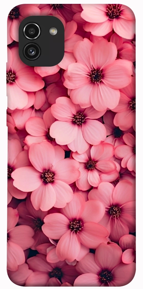 Чехол Pink flowers для Galaxy A03