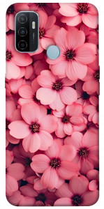 Чехол Pink flowers для Oppo A33 (2020)