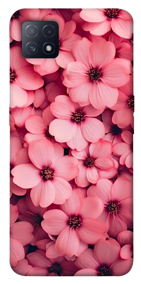 Чохол Pink flowers для Oppo A73 5G