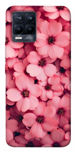 Чохол Pink flowers для Realme 8