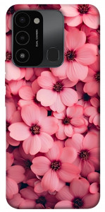 Чехол Pink flowers для TECNO Spark 8C