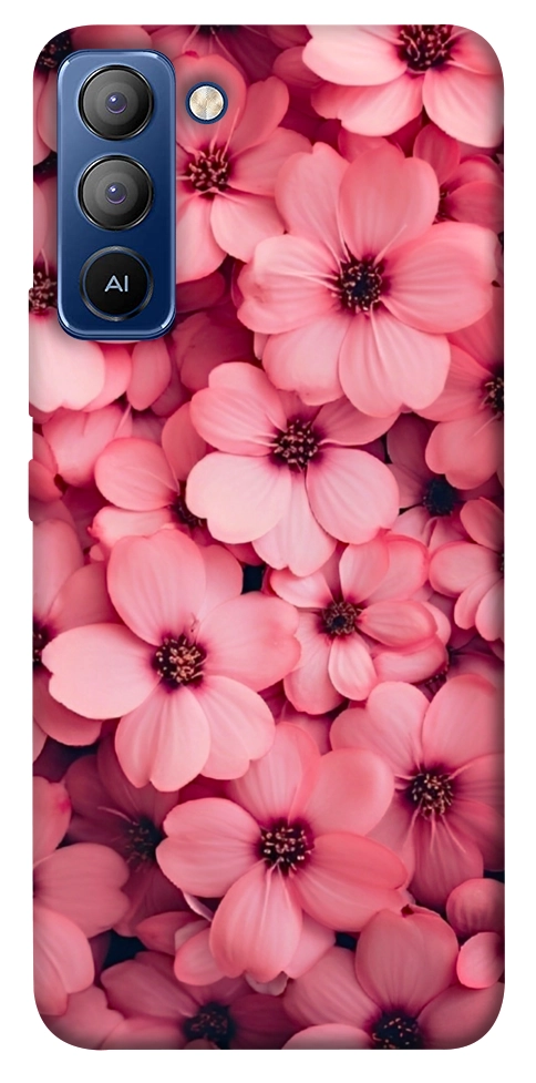 Чохол Pink flowers для TECNO Pop 5 LTE