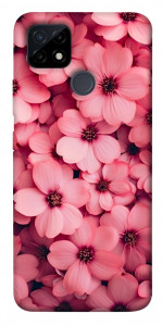 Чехол Pink flowers для Realme C21Y