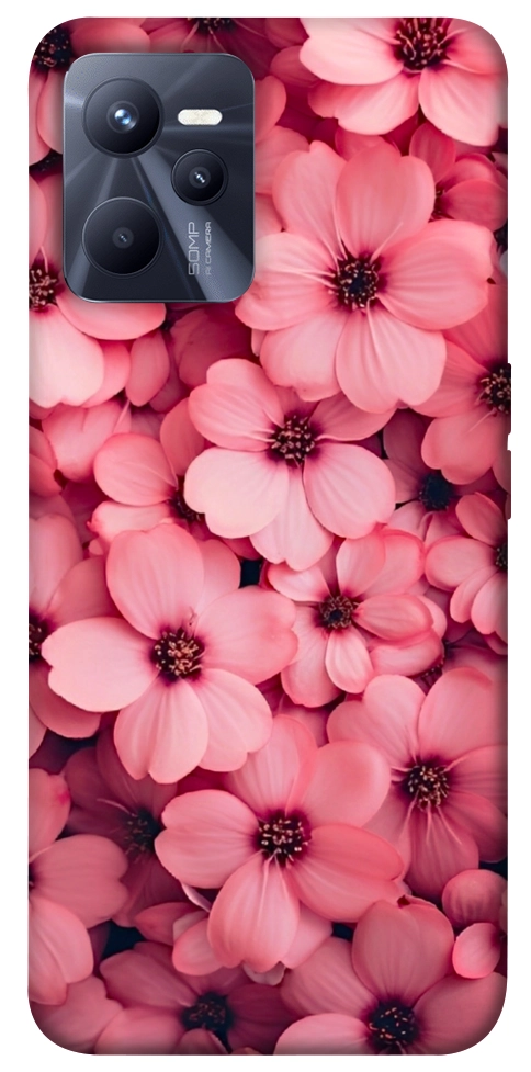 Чохол Pink flowers для Realme C35