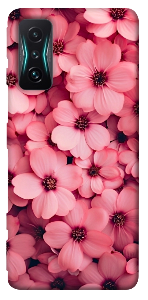 Чехол Pink flowers для Xiaomi Redmi K50 Gaming