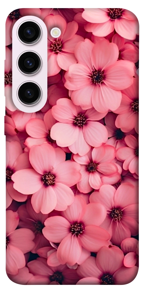 Чехол Pink flowers для Galaxy S23+