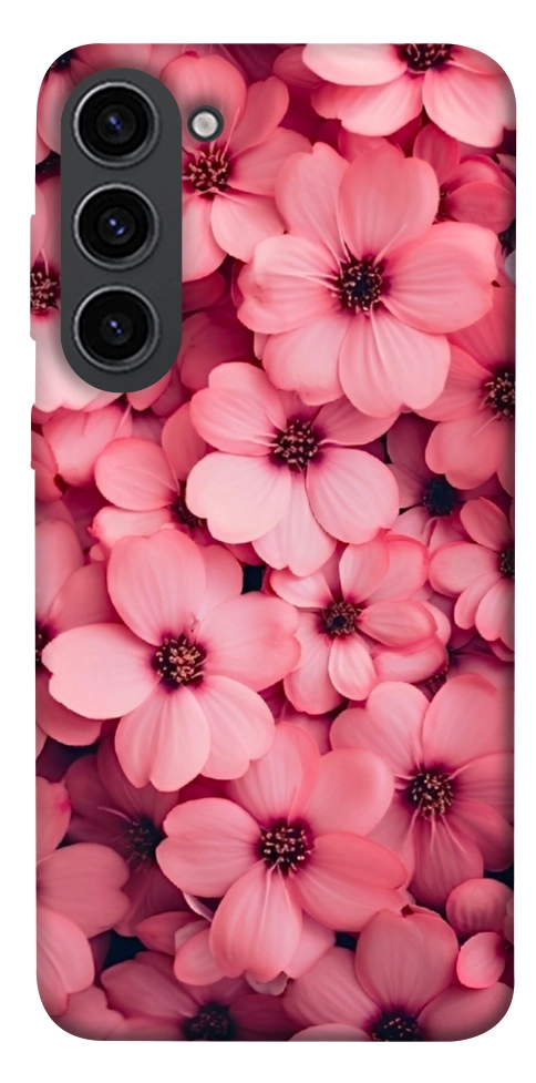 Чохол Pink flowers для Galaxy S23