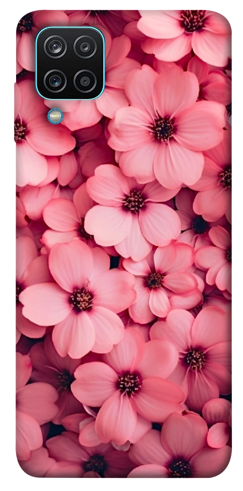 Чехол Pink flowers для Galaxy M12