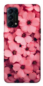 Чохол Pink flowers для Oppo Reno 5 4G