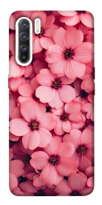 Чохол Pink flowers для Oppo Reno 3