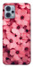 Чохол Pink flowers для Motorola Moto G23