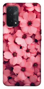 Чехол Pink flowers для Oppo A74 5G