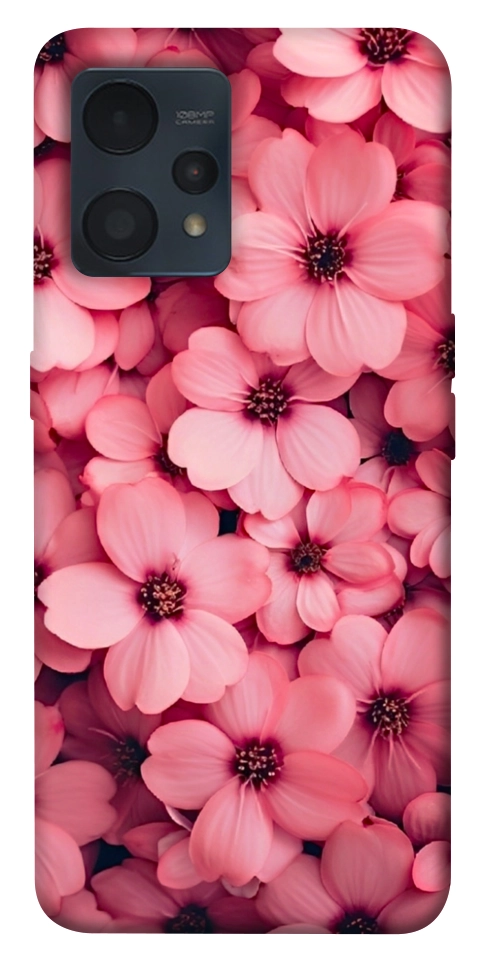 Чехол Pink flowers для Realme 9 Pro+