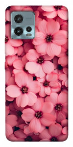 Чохол Pink flowers для Motorola Moto G72