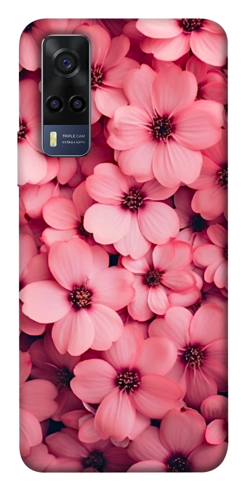 Чехол Pink flowers для Vivo Y53s