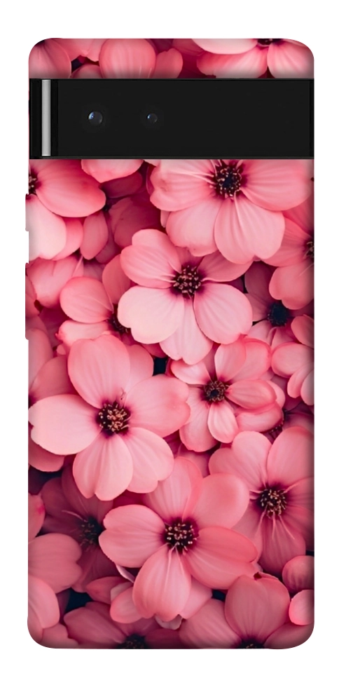 Чохол Pink flowers для Google Pixel 6