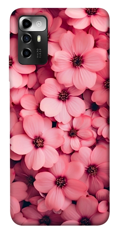 Чехол Pink flowers для ZTE Blade A72