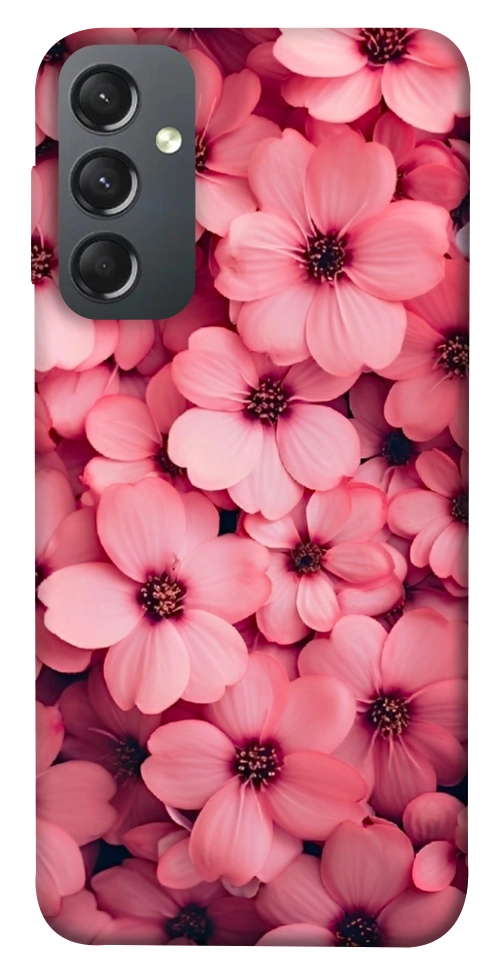 Чохол Pink flowers для Galaxy A24 4G