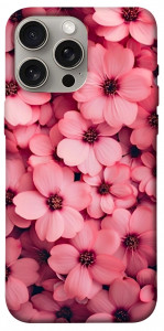 Чохол Pink flowers для iPhone 15 Pro Max