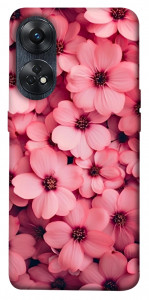 Чохол Pink flowers для Oppo Reno 8 T 4G